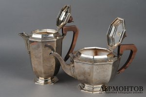 Сервиз чайно-кофейный. Англия, Шеффилд, фирма Mappin and Webb, 1968 г.  