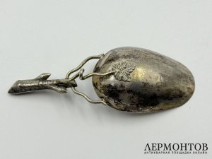 Совок для чая. Россия, кон. 19 в. Серебро 84 пробы.