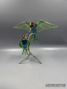 Скульптура «Пчелоеды» из коллекции «Crystal Paradise». Кристаллы, металл, Swarovski, дизайнер Heinz Tabertshofer, Австрия