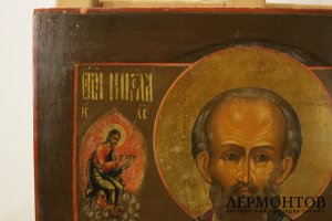 Икона  Николай Чудотворец. Конец XIX в. Россия