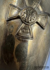 Бокал с Георгиевским крестом. Серебро 84 пробы, Россия, начало 20 века