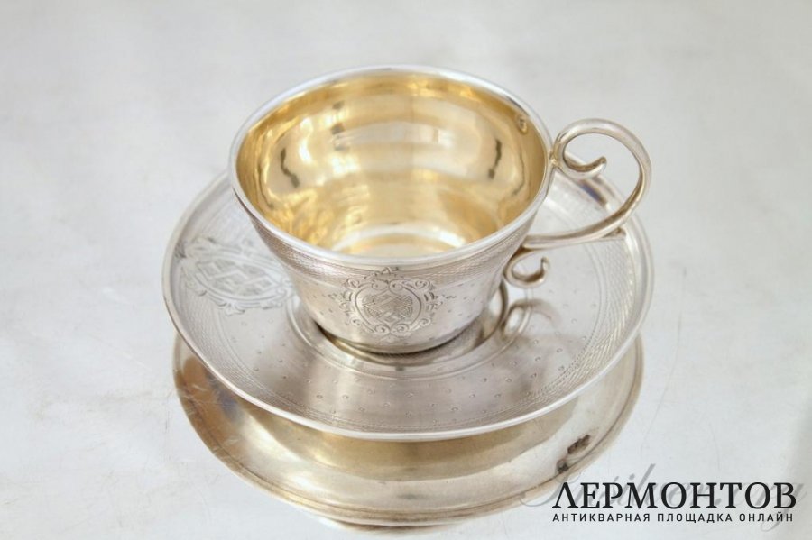 Кофейная пара Collet. Серебро 950