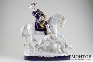 Статуэтка Охота. Фарфор. Royal Dux. Чехословакия. XX в.