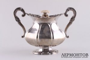 Сахарница. М.Лыков. Серебро 84 пробы. Российская империя. 1840 г.