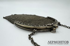 Сумочка Кольчуга. Зап. Европа, 20 век. Серебро 800 пробы.