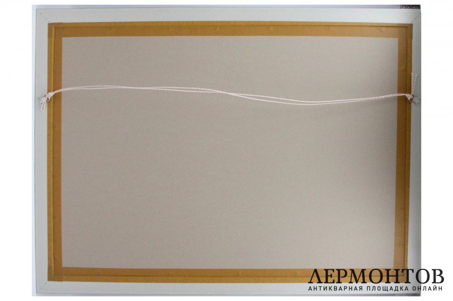 Картина. В порту, 1964 г. Л.С. Курзенков. Бумага, гуашь.