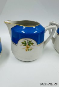Чайный сервиз «Виноград» на 6 персон. Фарфор, «Раменское», СССР, 2-я пол. 20 в.