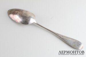 Ложка салатная большая. И. Хлебников. Серебро 84 пробы. 1880 г. Российская империя 