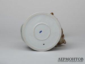 Статуэтка «Медведи борются». Фарфор, Zsolnay, Венгрия, середина XX века