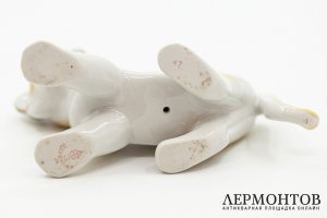 Статуэтка Львенок. СССР, Дмитровский фарфоровый завод, автор Д. Горлов, 1954-1965 гг.