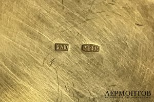Кофейный сервиз. Серебро 916 пробы, эмаль. СССР.