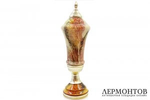 Спортивный кубок Баскетбол. СССР, 1960-1970-е гг. Стекло, латунь.