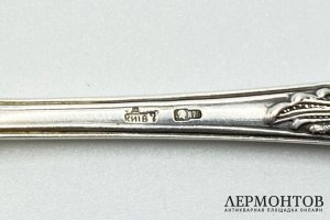Набор чайных ложек 6 штук. СССР, вторая треть 20 века. Серебро 875 пробы.