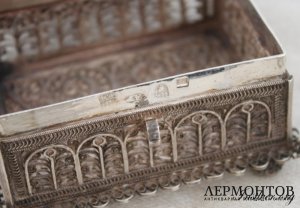 Шкатулка. Серебро 88. 1835 год. Россия