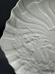 Блюдо для торта из «Лебединого сервиза», 30 × 28 см. Фарфор, Meissen, Германия