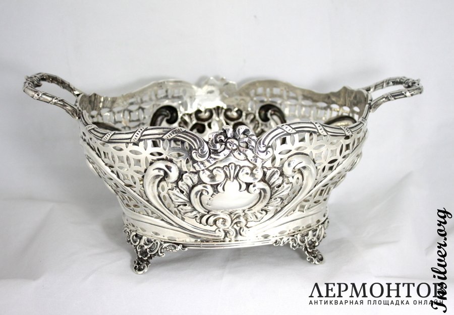 Ваза для фруктов. Серебро 925. Англия