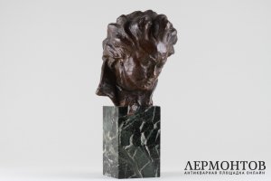 Бюст. Людвиг ван Бетховен. M. Bouraine. Бронза, мрамор. Франция, нач. XX в.