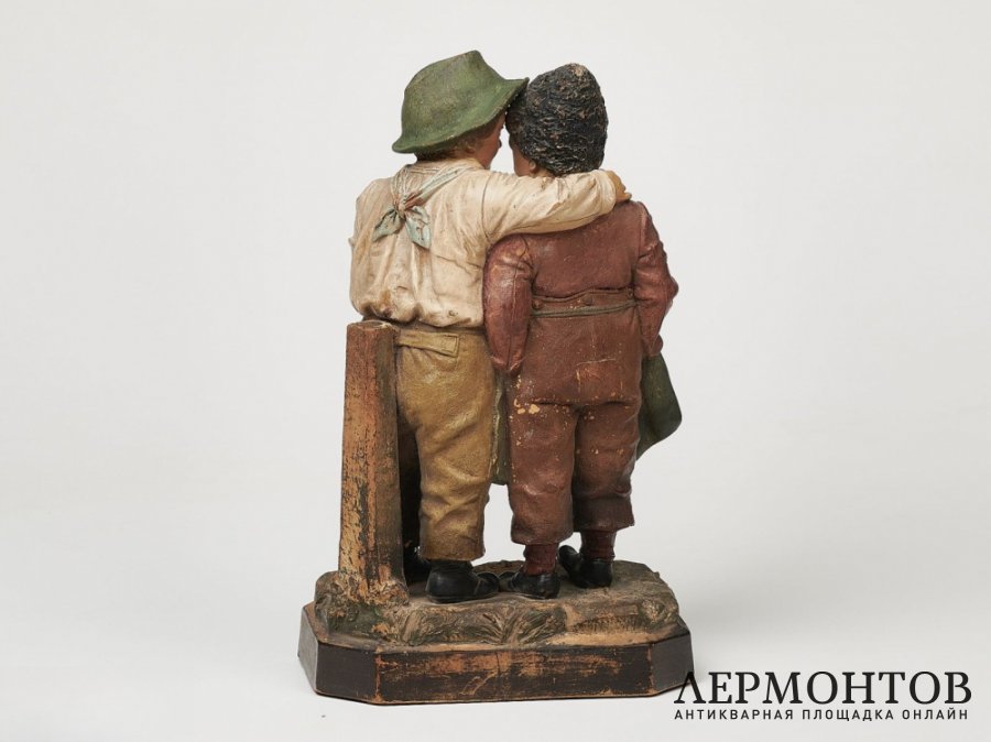 Статуэтка «Секрет». Терракота, Johann & Ferdinand Maresch, Австрия, рубеж XIX–XX веков