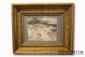 Картина. Крыжицкий К.Я. Песчаный берег. 1900-е.