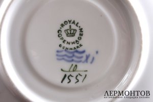 Чайный сервиз на 4 персоны. Royal Copenhagen. Дания, XX в.