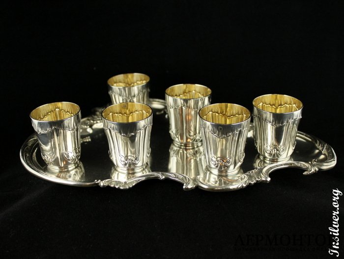 Ликерный набор Gross. Серебро 950. Франция