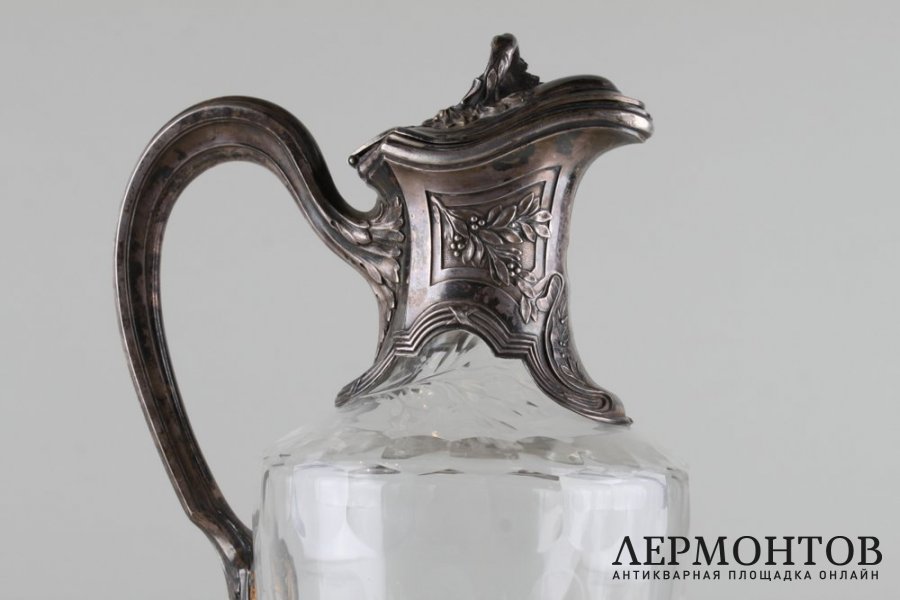 Графин в стиле Людовика XVI. Серебро 950 пробы.Фирма A. Risler  Carre, 1897-1912 годы.