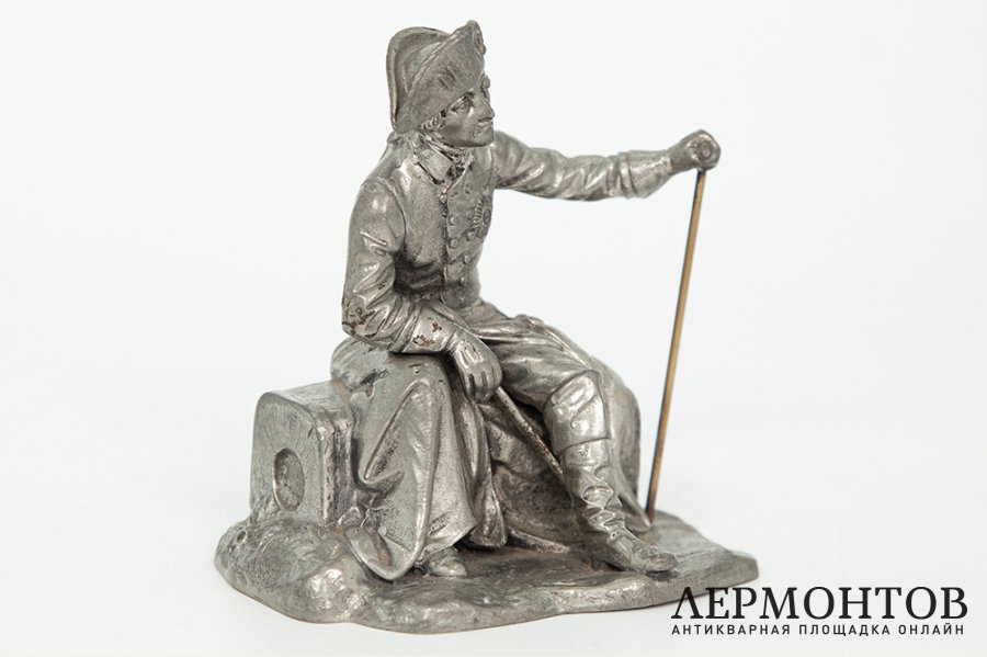 Статуэтка Фридрих Великий. Италия, фирма Achille Gamba, начало 20 века. Цинк.