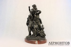 Скульптура. Семья Бахуса. Бронза. Clodion. Франция. Кон. XIX в.