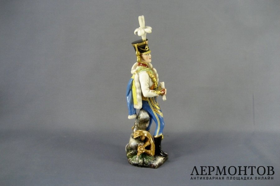 Композиция Гусар. Фарфор. Италия, Доччия, начало ХХ века.