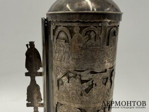 Иудаика Мегилат Эстер свиток. Серебро 925 пробы.