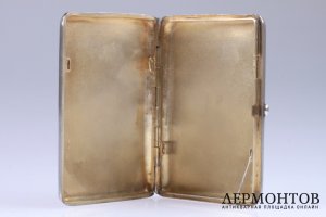 Портсигар art nouveau. Серебро 84. Россия