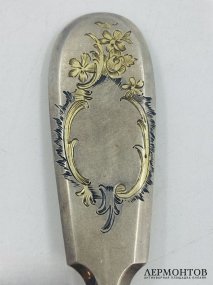 Ситечко для чая. Серебро 84 пробы, мастер Владимиров, Россия, 1899–1908 годы