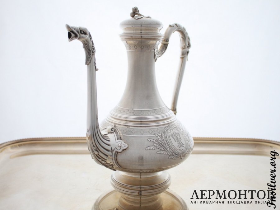 Кофейник Cardeilhac. Серебро 950. Франция