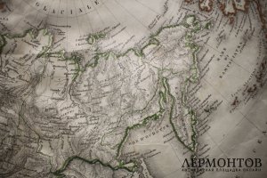 Карта. Российская империя в Европе, Азии и Америке. 1860г. Чивелли. 
