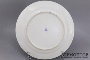 Блюдо. Кавалерия в бою. Фарфор, роспись. Европа, 1950-60е гг.