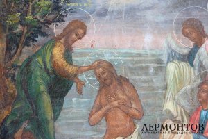 Икона двусторонняя. Богоявление-Троица Новозаветная. Россия, кон. XIX - нач. XX вв. 