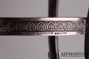 Ваза с хрустальной вставкой в классическом стиле. Серебро 800 пробы. Германия, к.19 в
