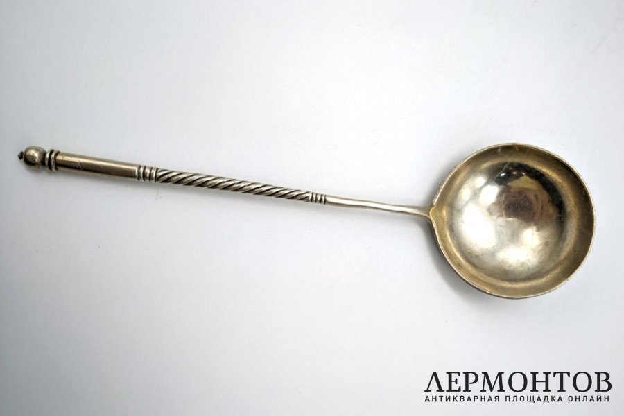Ложка Кавказ. Серебро 84 пробы, чернь. Российская империя, Михайлов Н., 1908-1917.