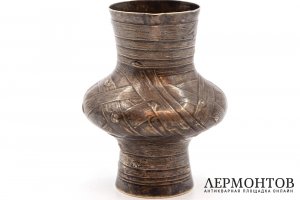 Молочник в русской технике Лыко. Российская Империя, мастер В. Семенов, 1868 г.