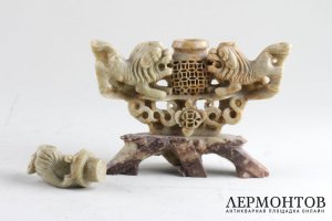 Ароматница. Мыльный камень, резьба. Китай, XIX век.