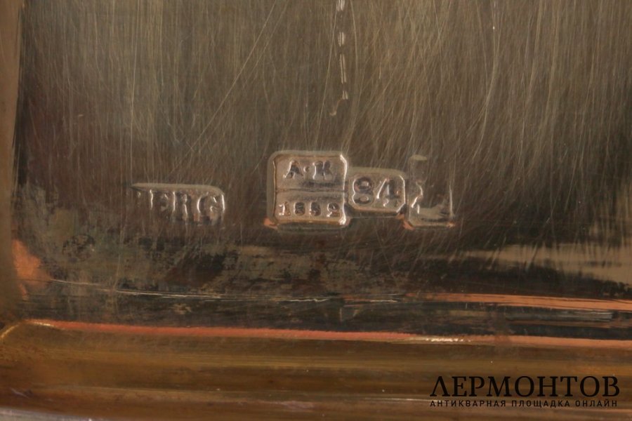 Чайник заварочный. Wiberg. Серебро 84 пробы. Российская империя, 1852 год.