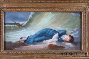 Пласт Виргиния. Фарфор, живопись. Худ. Дж.Бертран. KPM, Германия.