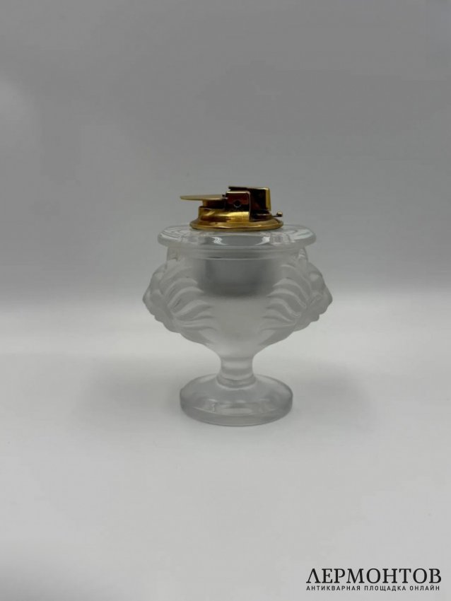 Зажигалка «Голова льва». Хрусталь, Lalique, Франция