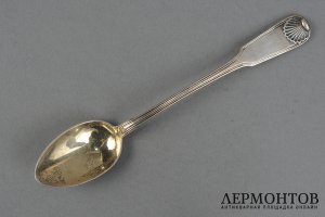 Набор чайных ложек на 12 персон. Россия, фирма К. Фаберже. Серебро 84 пробы.