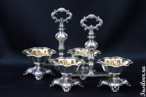 Набор солонок. Серебро 950. Франция