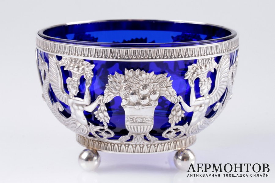 Ваза для сладостей. Серебро 925. Ханау