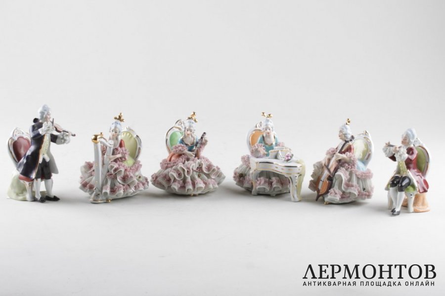 Статуэтки Оркестр. Фарфор. Wilhelm Rittirsch Porcelain. Германия. XXв.