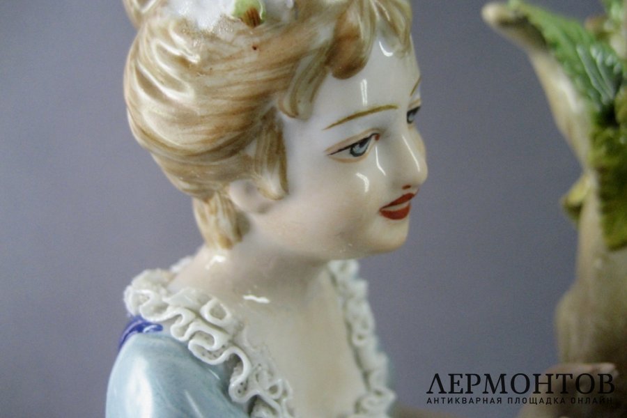 Каминный гарнитур. Фарфор, бронза. Германия, ХХ век.
