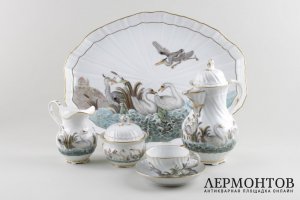 Фарфоровый сервиз - солитер. Мануфактура MEISSEN. Германия, кон. XIX в.