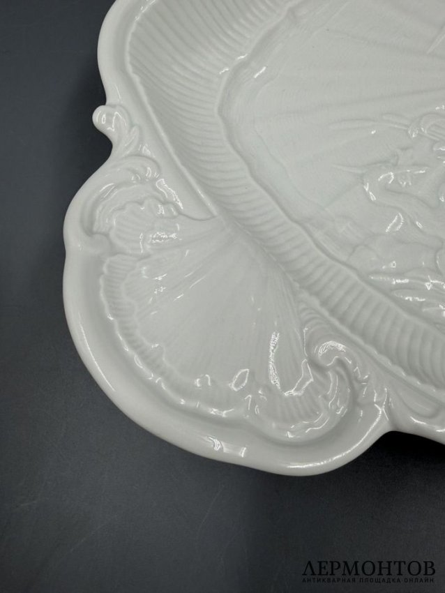 Блюдо для запекания из «Лебединого сервиза», 33,5 × 21 см. Фарфор, Meissen, Германия